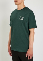 Les Deux Italian Logo-print Cotton T-shirt Green
