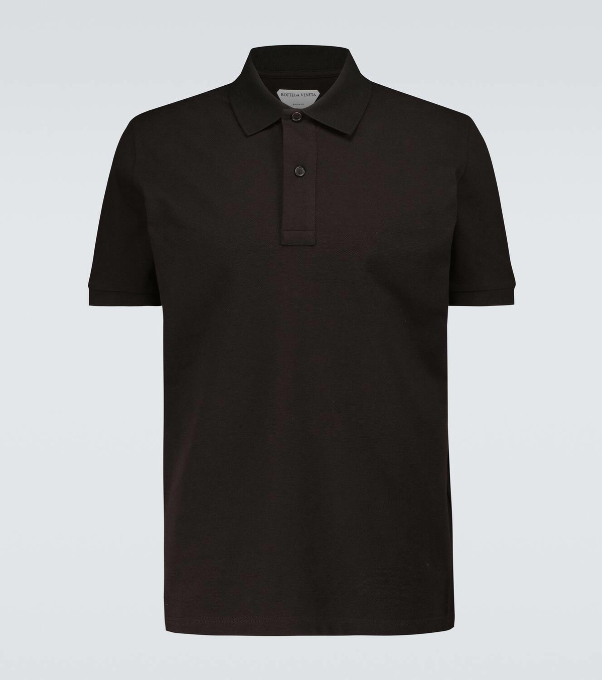 Bottega Veneta Short-sleeved cotton piqué polo