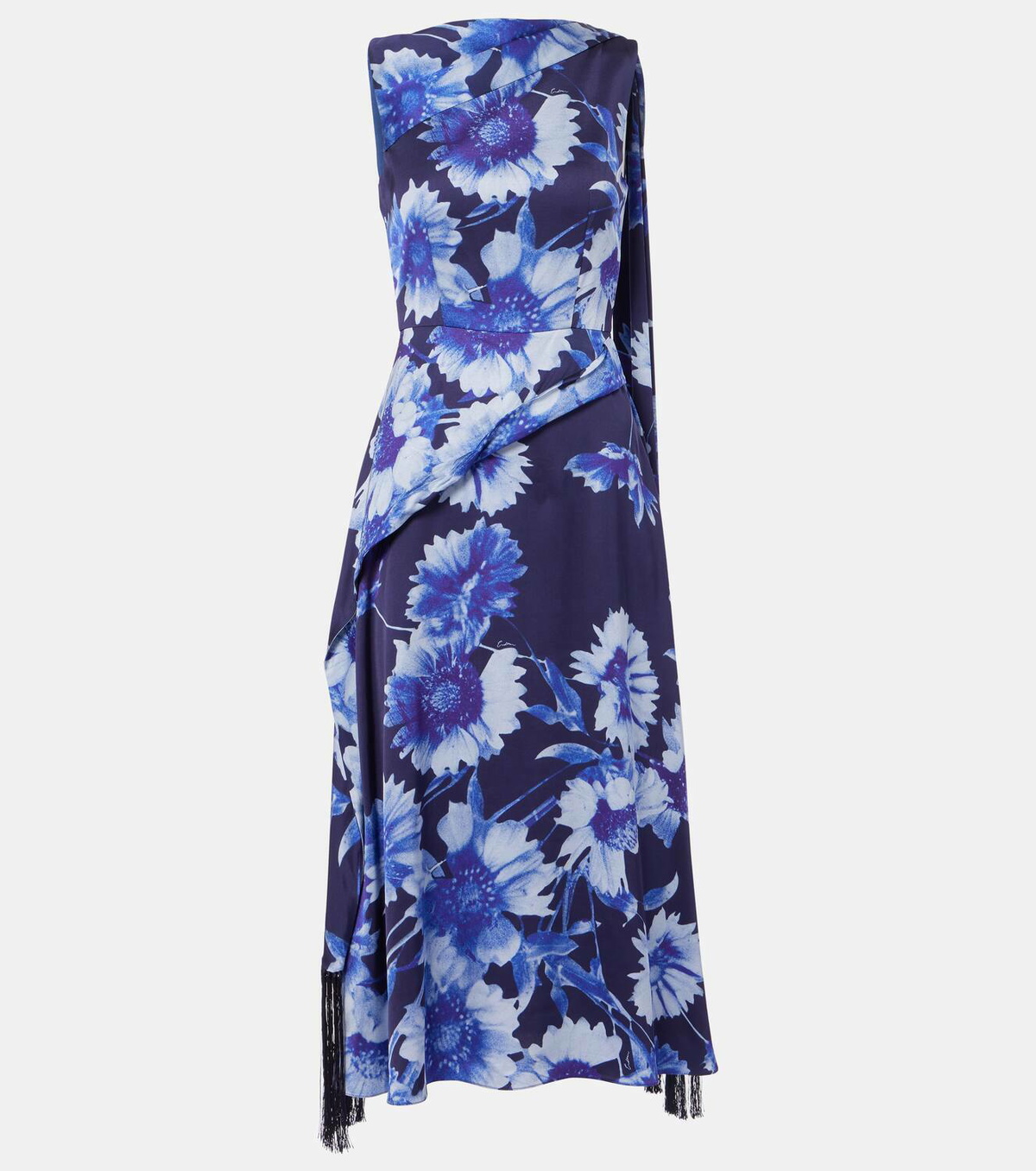 Erdem Draped floral cocktail dress Erdem Erdem Draped floral cocktail dress Erdem