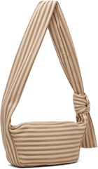 ISSEY MIYAKE Beige Linear Knit 58 Bag