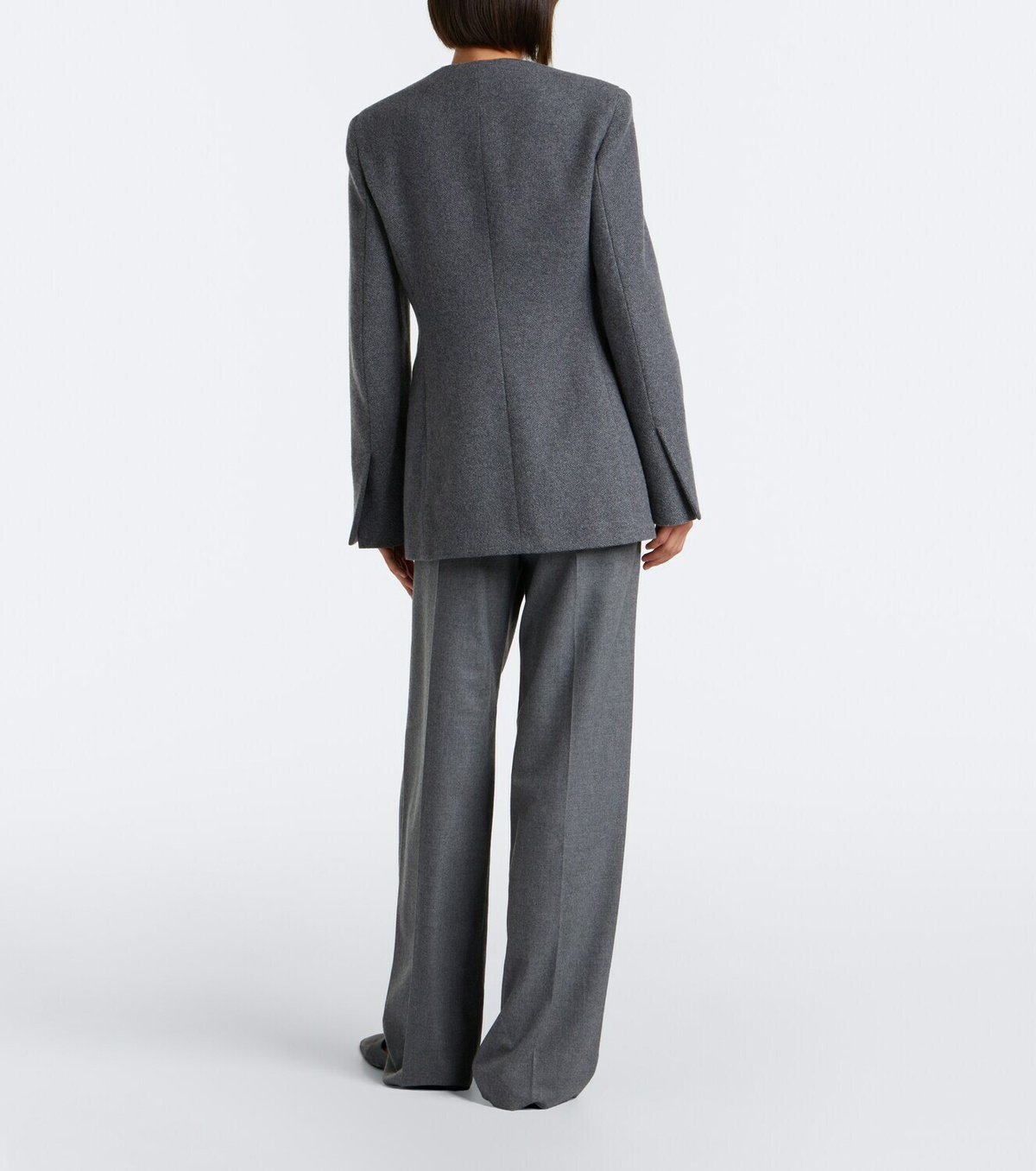 Max Mara Belted cashmere-blend wide-leg pants