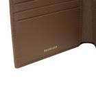 Balenciaga Men's Billfold Wallet in Beige/Brown