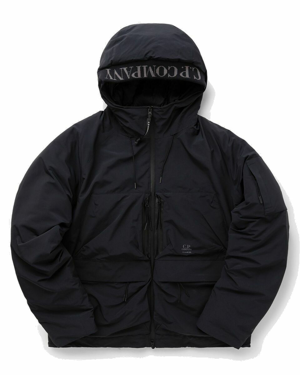 Photo: C.P. Company Micro M (R) Hooded Down Jacket Black - Mens - Down & Puffer Jackets