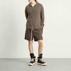 Rick Owens Men's Heavy Cotton Poplin Bela Boxers in Dark Dust