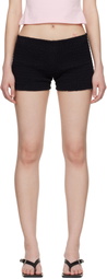 VETEMENTS Black Gathered Baby Shorts