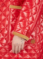 Gucci - Double-Breasted Quilted Coat in Red
