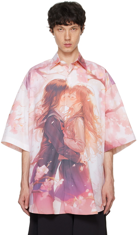 Photo: VETEMENTS Pink Anime Short Sleeve Shirt