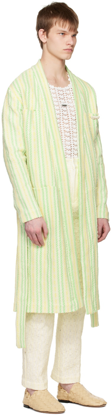 young n sang Yellow Stripe Robe