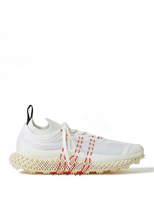Photo: Y-3 - Runner 4D Halo Embroidered Mesh and Primeknit Sneakers - White