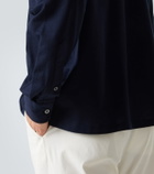Ralph Lauren Purple Label Cotton and cashmere polo shirt