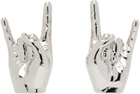 Y/Project Silver Mini Rock On Earrings