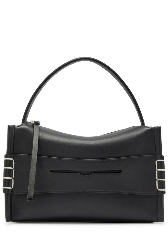 Photo: JW Anderson Loafer Small Leather top Handle bag - Black - One Size
