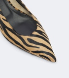Aeyde Cari tiger-print calf hair pumps