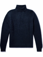 Massimo Alba - Baird Mohair and Silk-Blend Rollneck Sweater - Blue
