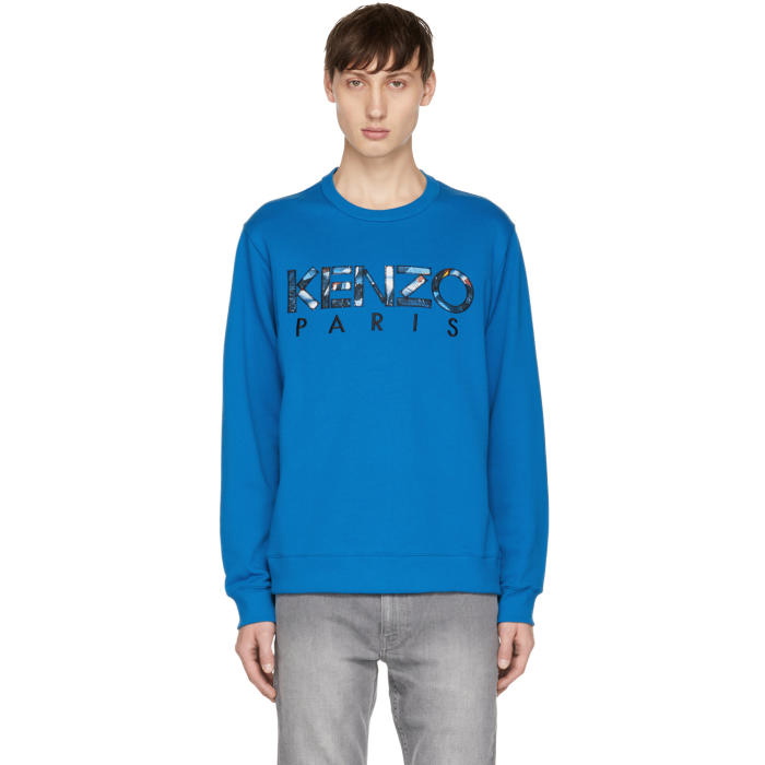 Photo: Kenzo Blue Logo Sweatshirt 