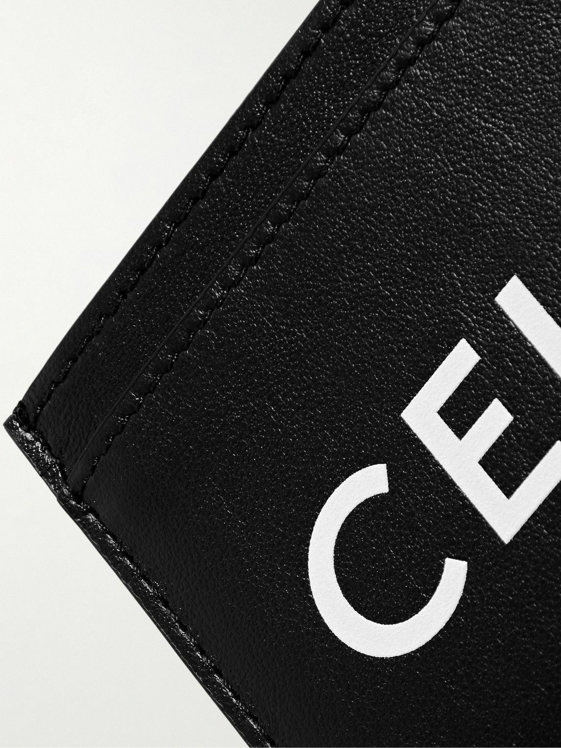 CELINE - Logo-Print Leather Cardholder