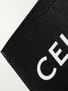 CELINE - Logo-Print Leather Cardholder