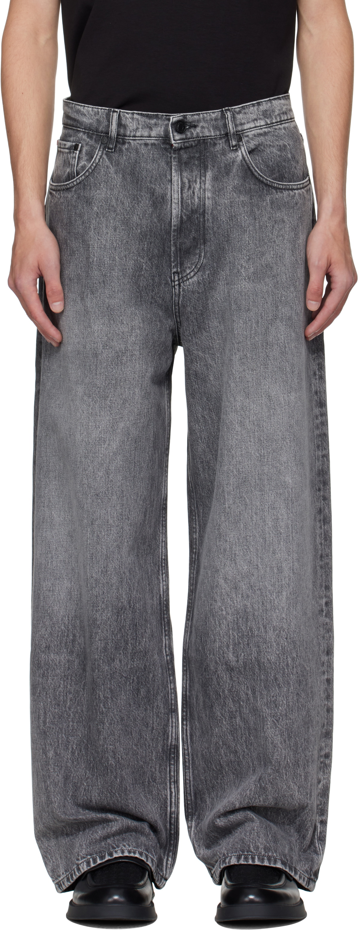 Hugo Gray Faded Jeans