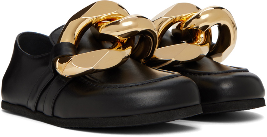 JW Anderson Black Chain Loafers