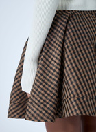 GANNI Check Mini Skirt