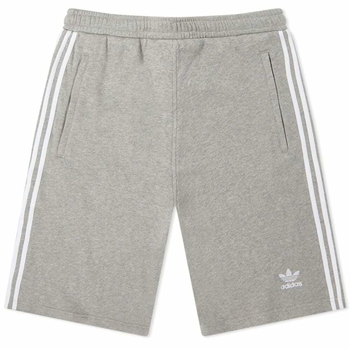 Photo: Adidas Men's 3 Stripe Short in Medium Grey Heather