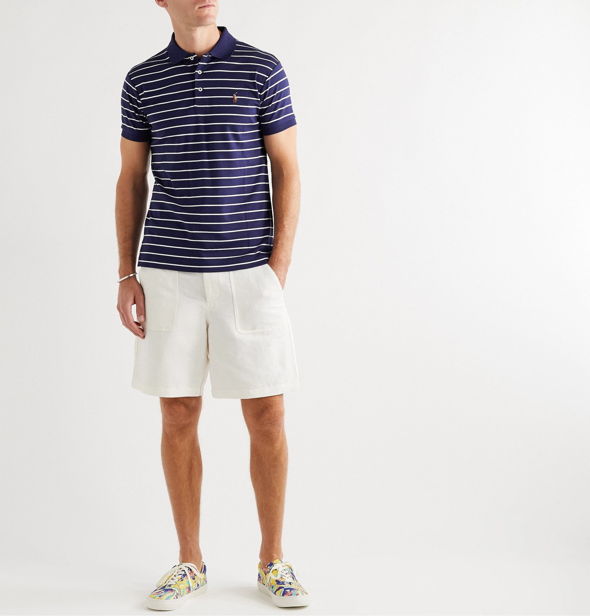 Polo Ralph Lauren - Striped Pima Cotton-Jersey Polo Shirt - Blue Polo ...