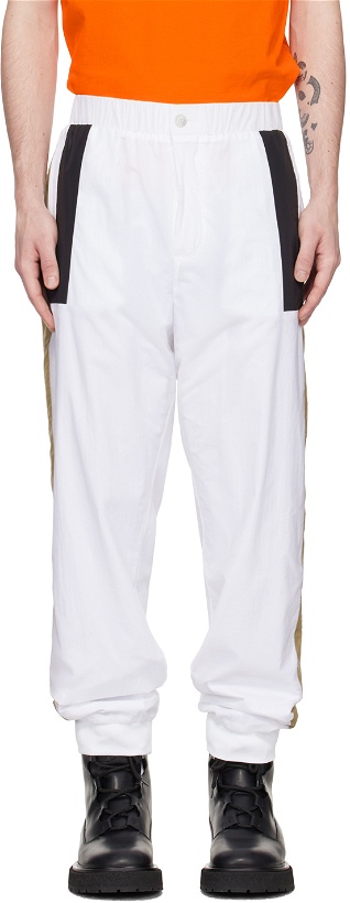 Photo: BOSS White Embroidered Lounge Pants