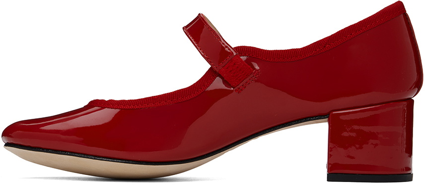 Repetto Red Fabienne Mary Jane Heels Repetto