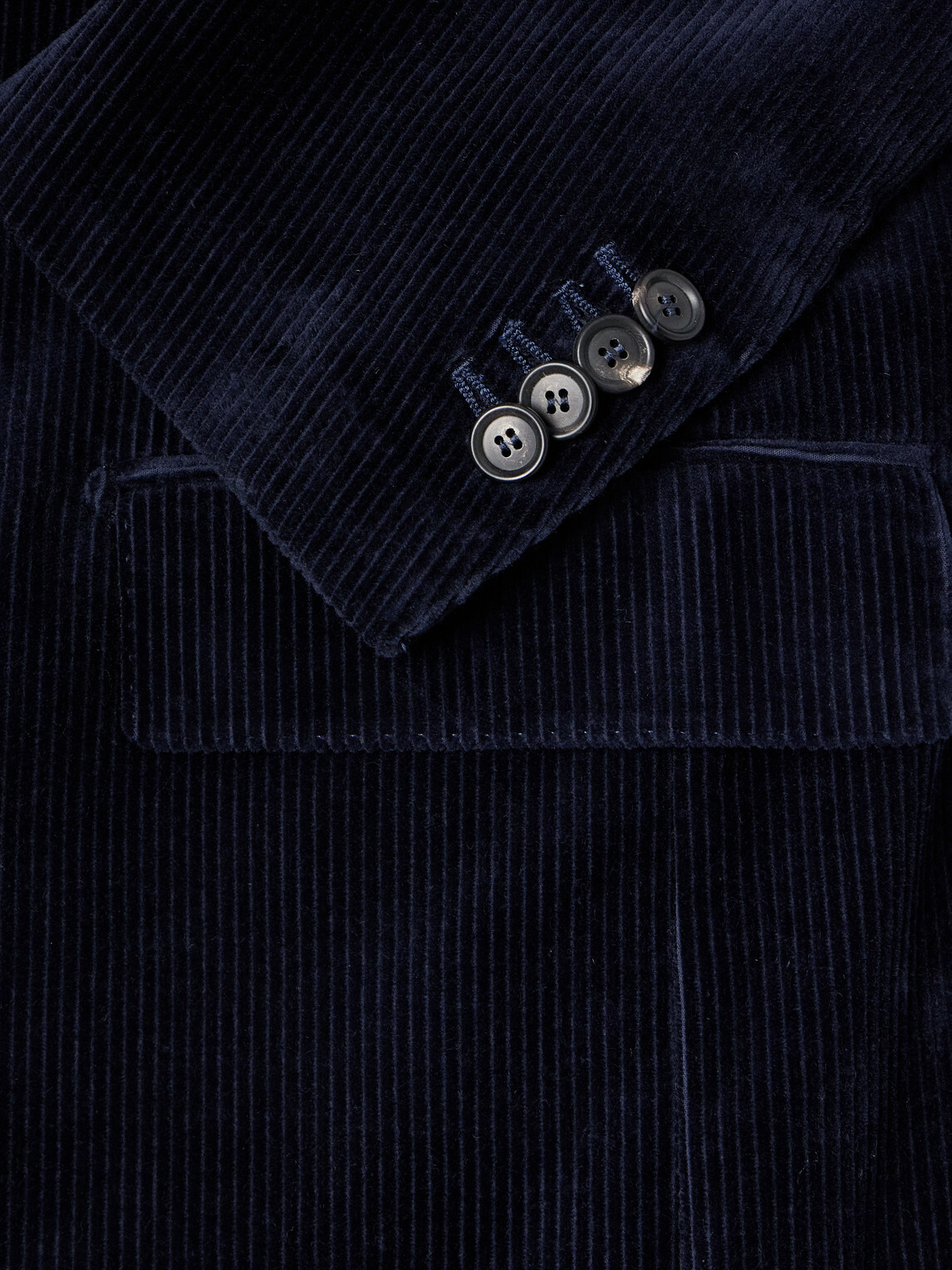 De Petrillo - Riviera Cotton-Blend Corduroy Suit Jacket - Blue