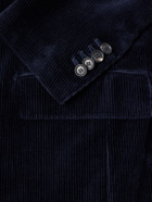De Petrillo - Riviera Cotton-Blend Corduroy Suit Jacket - Blue