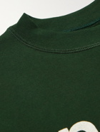 norda - Logo-Flocked Organic French Terry Sweatshirt - Green