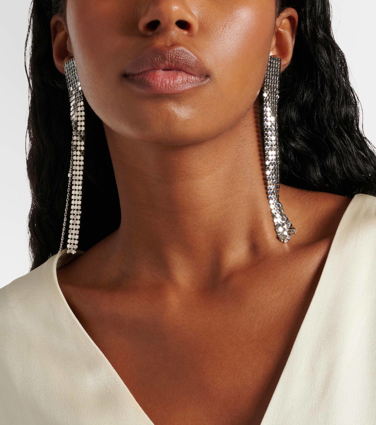 Jil Sander Chainmail drop earrings Jil Sander
