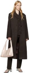 Birrot Brown Point Collar Cardigan