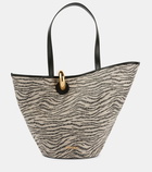 Jacquemus Le Bambola leather-trimmed tote bag
