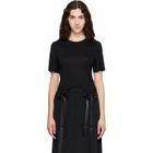 Simone Rocha Black Bow Tail Easy T-shirt