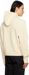 AMI Paris Beige Ami De Cœur Hoodie