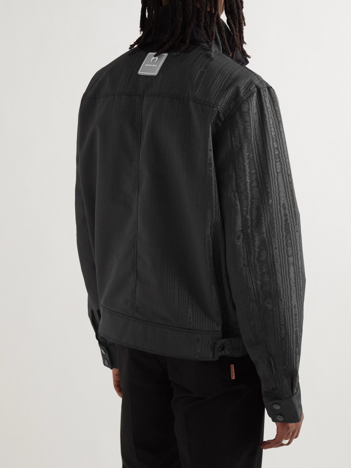 Marine Serre colour-block track jacket - Black