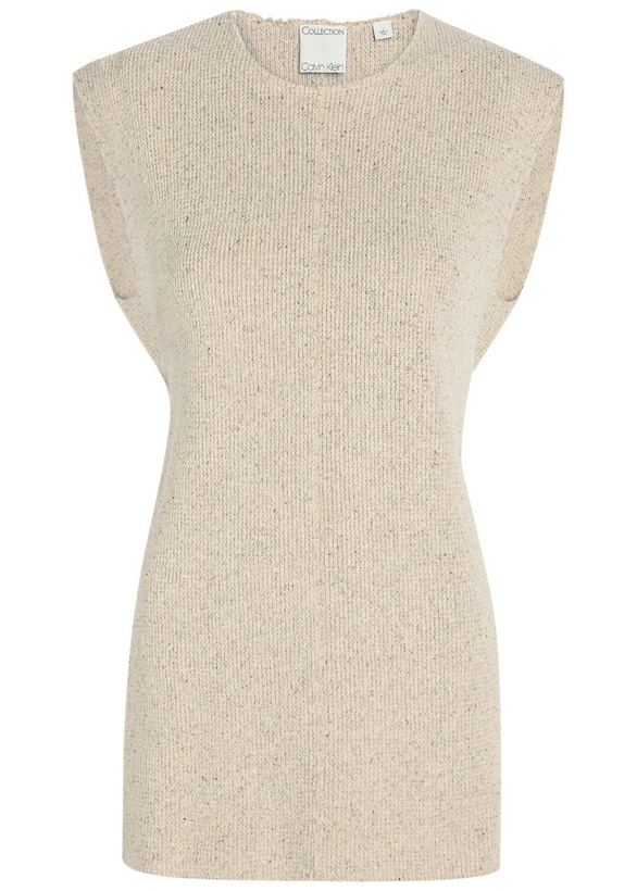 Photo: Calvin Klein Iggy Knit Silk top Beige