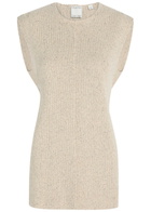 Calvin Klein Iggy Knit Silk top Beige