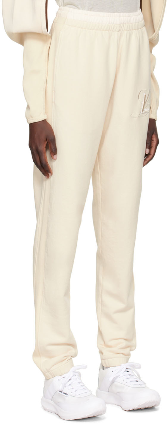 Luar Beige Logo Lounge Pants