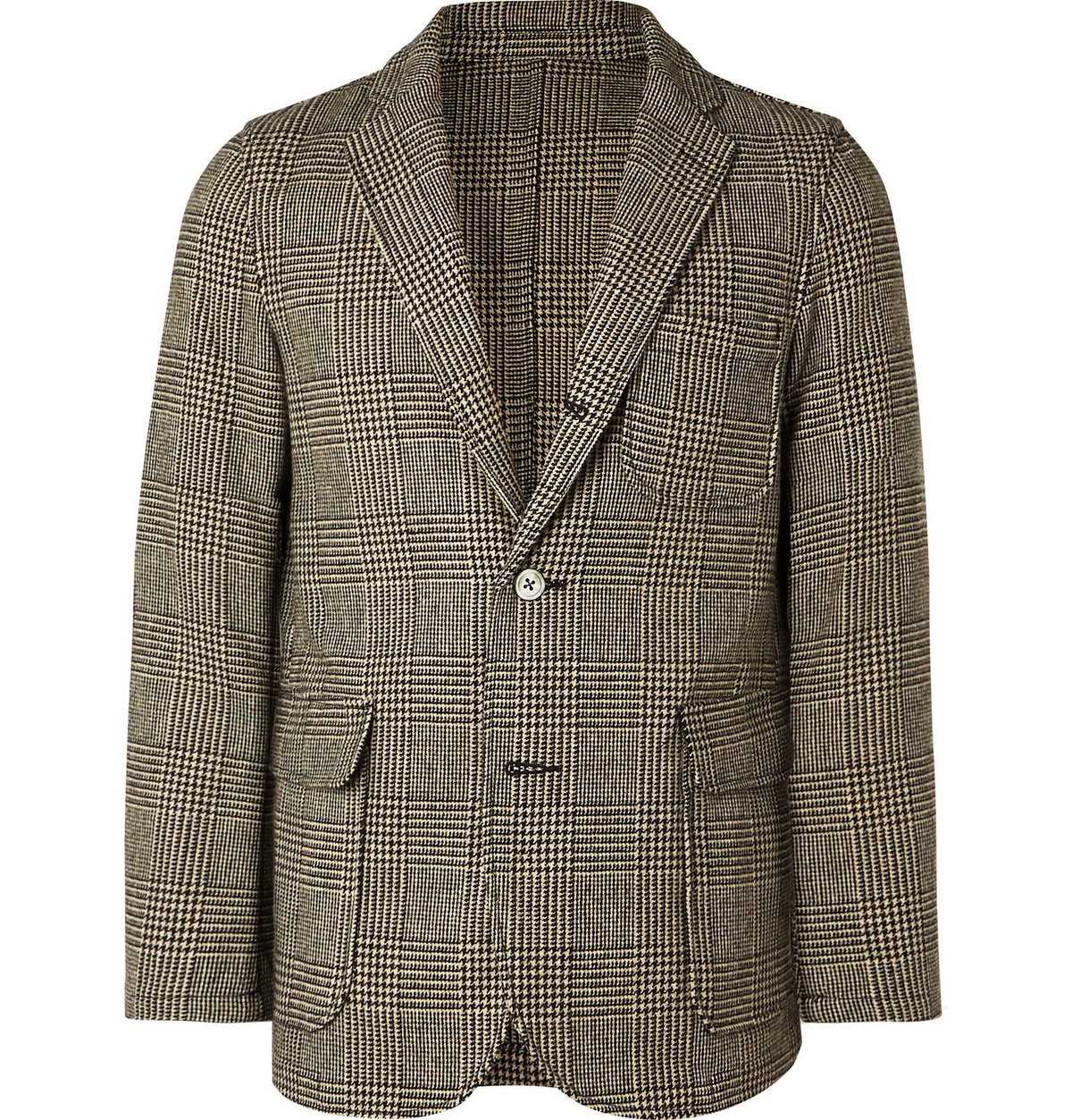 Beams Plus - Beige Unstructured Prince of Wales Checked Wool-Blend Blazer -  Neutrals