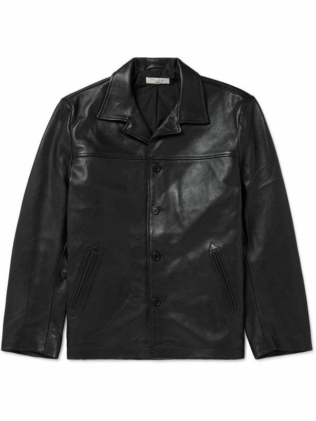 Photo: Nudie Jeans - Ferry Full-Grain Leather Jacket - Black