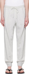 SKIMS Gray Fleece Lounge Tapered Sweatpants