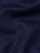 Loro Piana - Cashmere-Piqué T-Shirt - Blue