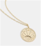 Sydney Evan Luck Coin 14kt gold necklace with diamonds
