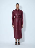Sportmax Long Leather Coat