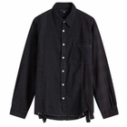 Needles 7 Cuts Over Dye Flannel Shirt in Black