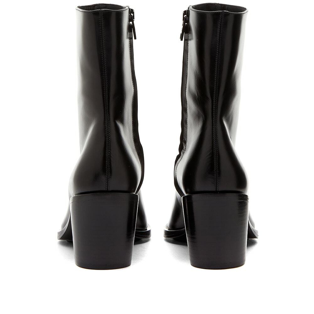 Alexander McQueen Women's Metal Toe Cap Ankle Boot in Black/Silver ...