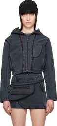 HYEIN SEO Gray Dyed Crop Jacket