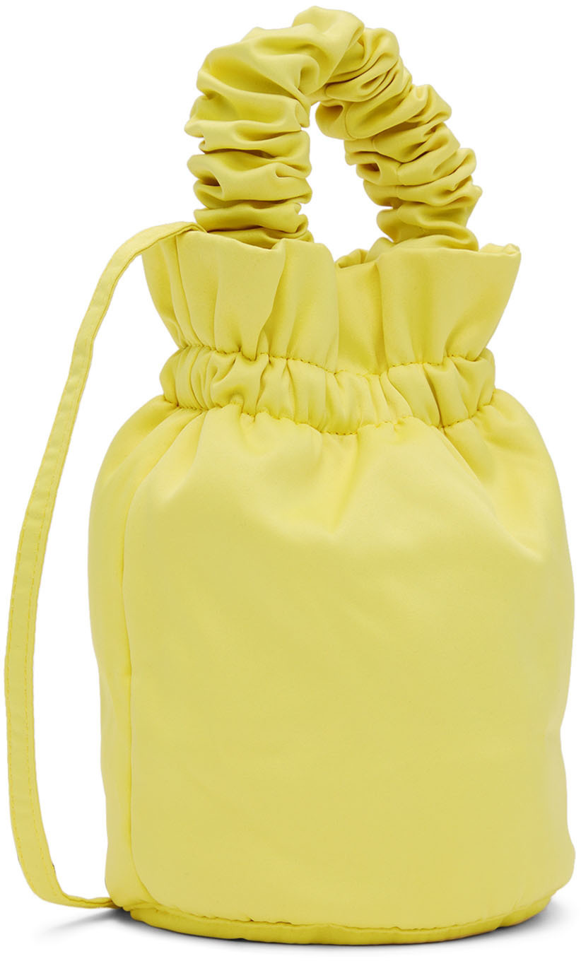 GANNI Yellow Occasion Top Handle Bag GANNI